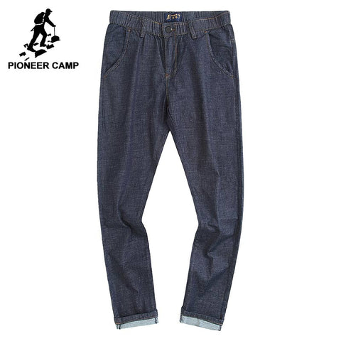 Pioneer Camp new summer thin jeans men brand-clothing casual straight denim pants male top quality denim trousers ANZ703095