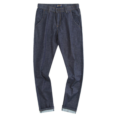 Pioneer Camp new summer thin jeans men brand-clothing casual straight denim pants male top quality denim trousers ANZ703095