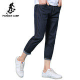 Pioneer camp new ankle length jeans for men brand clothing casual solid pants quality jeans pants men silm jeans male ANZ803109