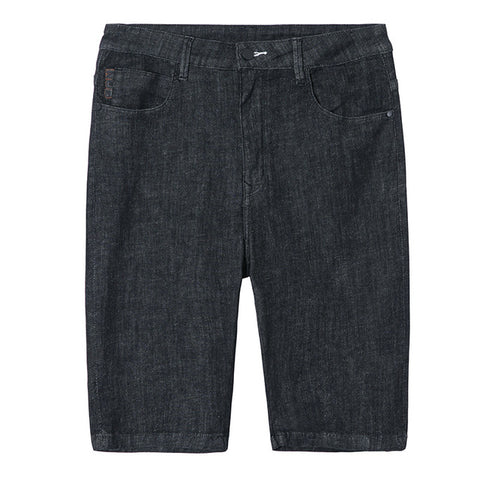 Pioneer camp new denim shorts for men brand clothing fashion solid jean shorts men thin summer bermuda male black ANZ803127