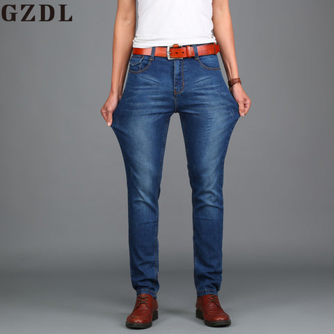 Summer Jeans Men Straight Men's Pants Youth Men's Business Casual Trousers Large Stretch Pants Size 28-48 CL4658.